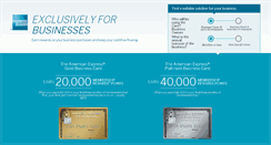Desktop Screenshot of americanexpressbusinesscards.com